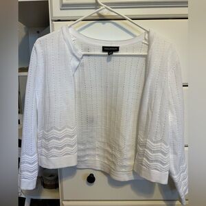 Nina Leonard Ivory Knit Sweater